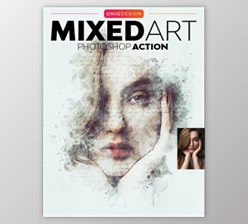 Download Watercolor 4in1 Photoshop Actions Bundle By UnicDesign (ABR, PAT, ATN)