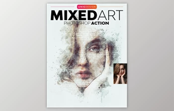 Download Watercolor 4in1 Photoshop Actions <span class='badge badge-warning'>Bundle</span> By UnicDesign (ABR, PAT, ATN)