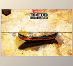Download Old Sketch Photoshop Action By Ernika (ABR, PAT, ATN)
