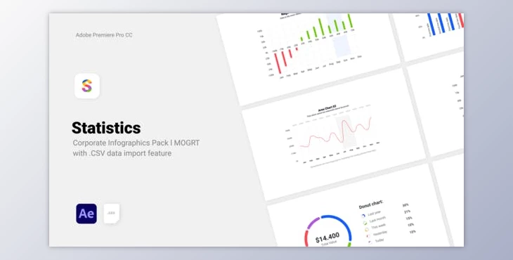 Download Statistics - Corporate CSV Data Driven Infographics (Videohive 31841849) - AE Project