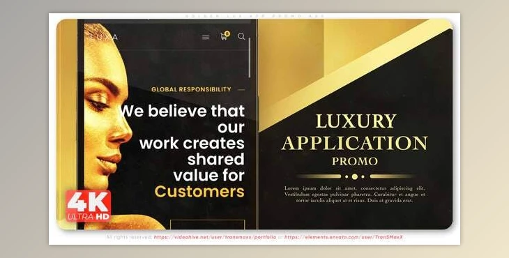 Download Golden Lux App Promo (Videohive 33448584) - AE Project