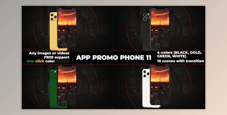 Download App Promo - Phone 11 (Videohive 25349246) - AE Project