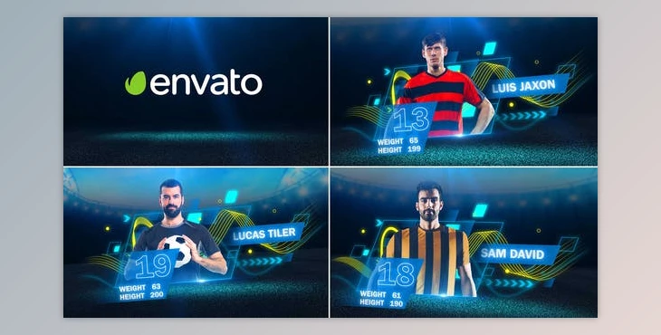 Download Soccer Players (Videohive 30631657) - AE Project
