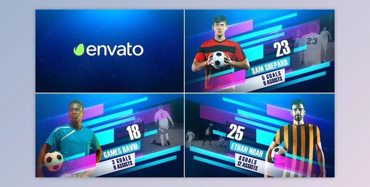 Download Soccer Player Introducing (Videohive 30472667) - AE Project