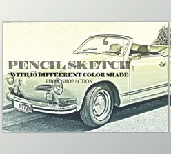 Download Pencil Sketch With Different Color PS Action by RH Jim (ATN)