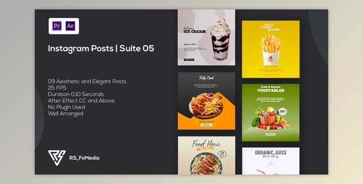 Download Instagram Posts | Suite 05 | MOGRT (Videohive 33431280)