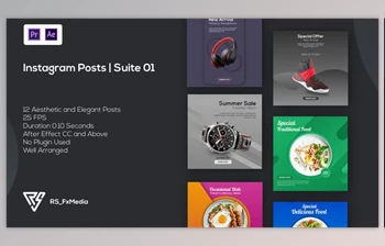 Download Instagram Posts | <span class='badge badge-warning'>Suite</span> 01 | MOGRT (Videohive 33431223)