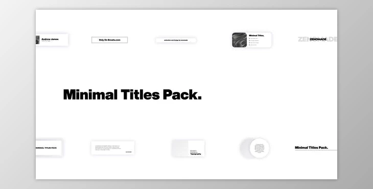 Download Minimal Titles for Premiere Pro (Videohive 33347893)
