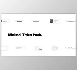 Download Minimal Titles for Premiere Pro (Videohive 33347893)
