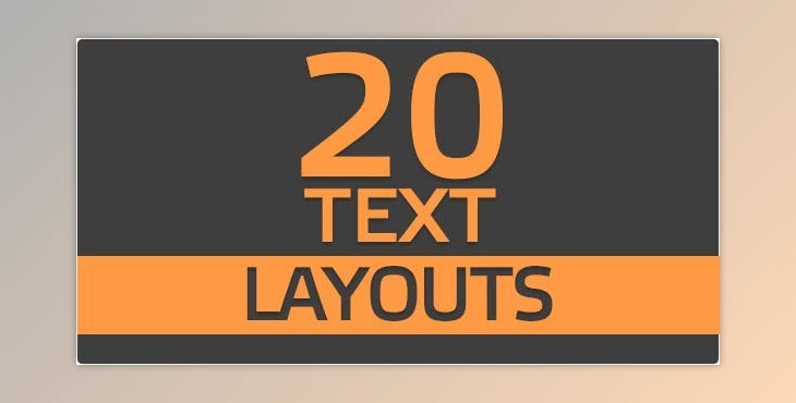 Download 20 Text Layouts (Videohive 10108617) - AE Project