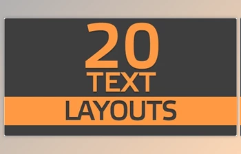 Download 20 <span class='badge badge-warning'>Text</span> Layouts (Videohive 10108617) - AE Project