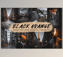 Download 6 Black Orange Lightroom Presets By CVR Presets (Mob, Desk)