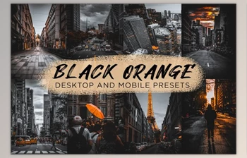 Download 6 Black Orange Lightroom <span class='badge badge-warning'>Presets</span> By CVR <span class='badge badge-warning'>Presets</span> (Mob, Desk)