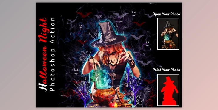 Download Halloween Night Photoshop Action By Studio Retouch (ATN)