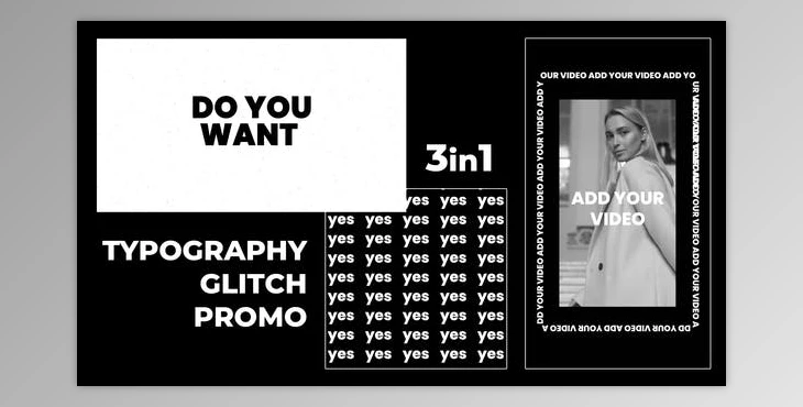Download Typography Glitch Promo (Videohive 32396262) - AE Project