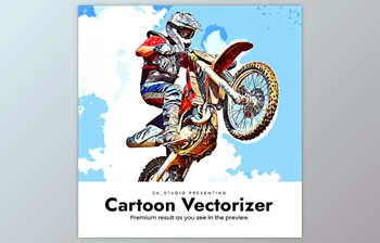 Download Cartoon Vectorizer <span class='badge badge-warning'>Painting</span> By 2A_Studio (atn)