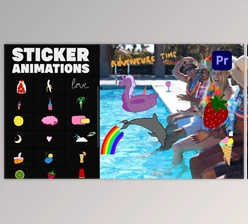 Download Happy Summer Stickers (Videohive  33457439)
