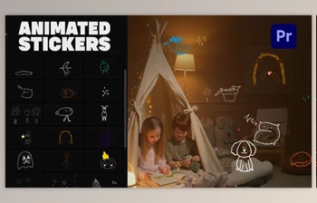Download Cartoon Lyric Stroke <span class='badge badge-warning'>Animations</span> | Premiere Pro MOGTR (Videohive 33434599) - PR Project