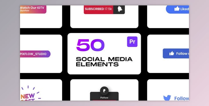 Download Social Elements for Premiere Pro (Videohive 33391333)