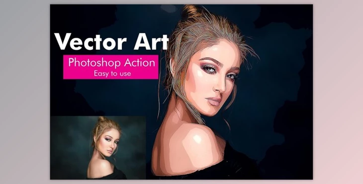 Download Vector Art Photoshop Action By Lyth Creative