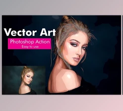 Download Vector Art Photoshop Action By Lyth Creative