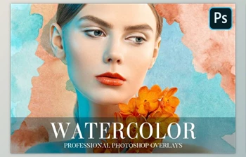 Download Watercolor Overlays <span class='badge badge-warning'>Photoshop</span> By FixThePhoto (PNG)