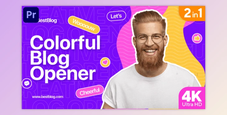 Download Colorful Blog Opener (MOGRT) (Videohive 33462198)