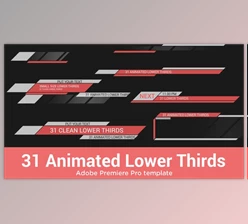 Download 31 Animated Lower Thirds for Premiere Pro (Videohive 33471717) - PR Project