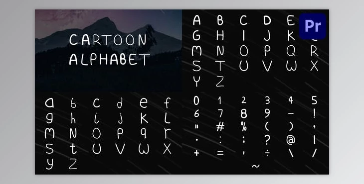 Download Cartoon Alphabet | Premiere Pro MOGRT (Videohive 33481839)