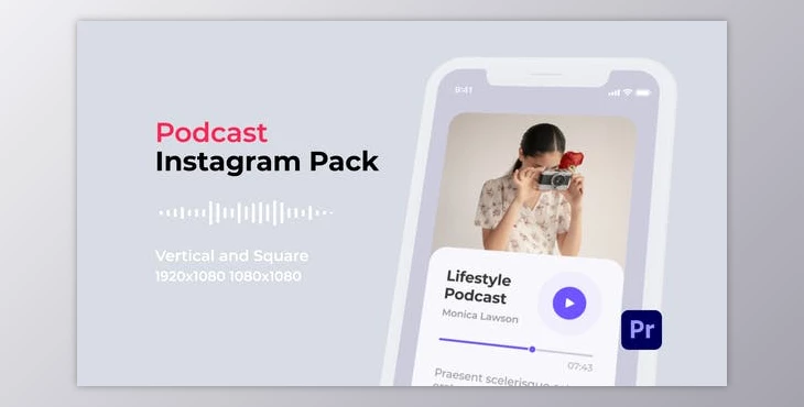 Download Podcast Instagram Pack | Vertical and Square for Premiere Pro (Videohive 33486583)