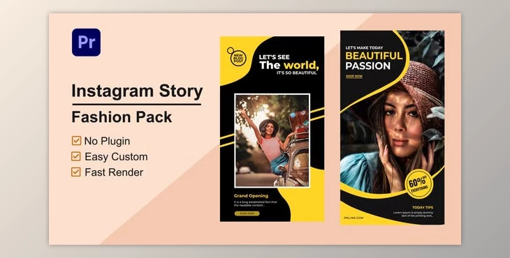 Download Fashion Instagram Stories Mogrt 05 (Videohive 33537775)