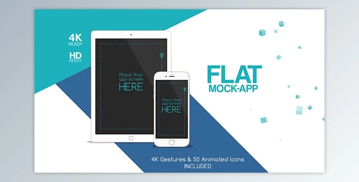 Download Videohive Flat Mock App Commercial 14152325