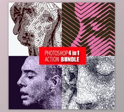 Download Photoshop 4in1 Actions Bundle V6 By EliteGraphic (ABR, PAT, ATN)