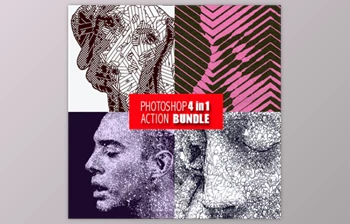 Download Photoshop 4in1 Actions <span class='badge badge-warning'>Bundle</span> V6 By EliteGraphic (ABR, PAT, ATN)