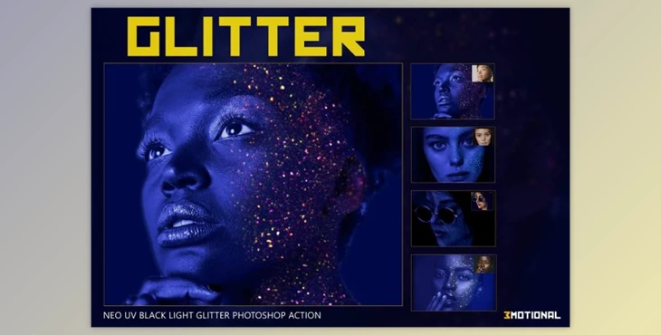 Download Neo UV Black Light Glitter Photoshop By EpicoMedia (ATN)
