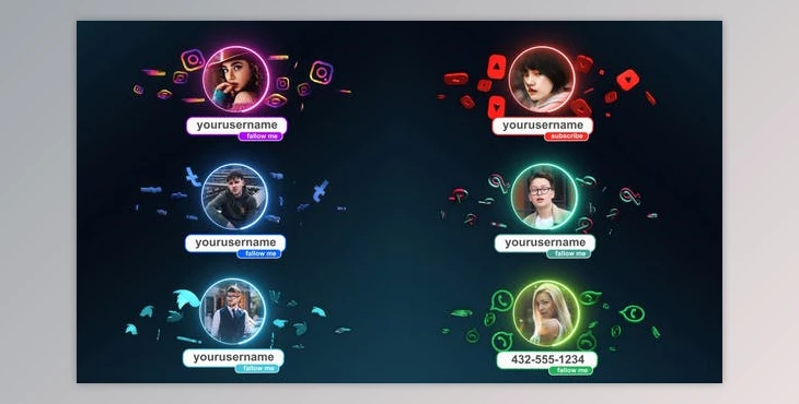 Download Social Media Lower Thirds (Videohive 33560938) - PR Project