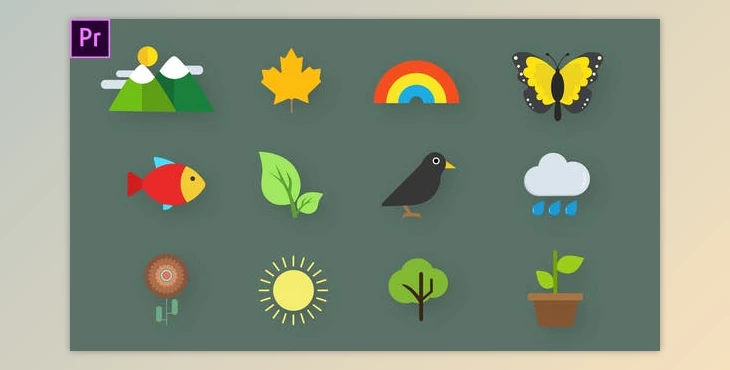 Download Nature Animated Icons (Videohive 33560729) - PR Project