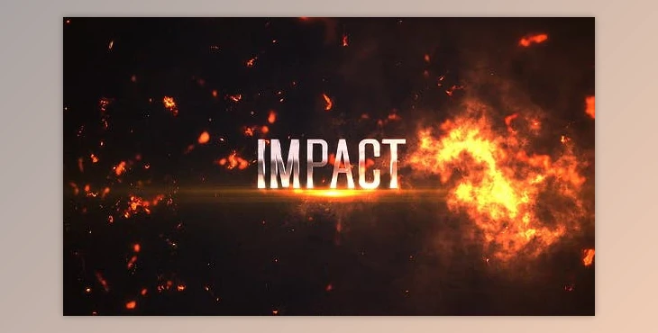 Download Impact Titles: Fire 4K (Videohive 17465409) - AE Project