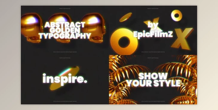 Download Abstract Golden Typography (Videohive 33472237) - AE Project