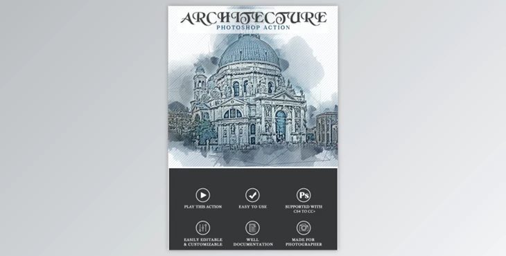 Download Architecture Photoshop Action By fokkira (ABR, PAT, ATN)