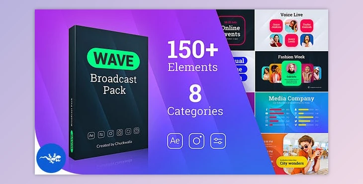 Download Wave | Broadcast Pack (Videohive 31813419) - AE Project