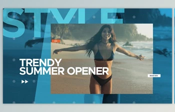 Download Summer Trendy Opener | After Effects <span class='badge badge-warning'>Template</span> (Videohive 33408558) - AE Project