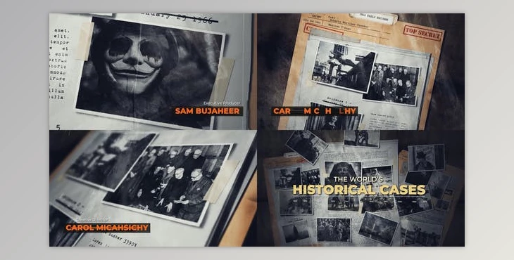 Download History | Secret Files (Videohive 32425734) - AE Project