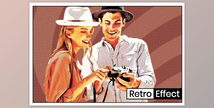 Download Retro Poster Effect By PSD Action (ATN, PAT)