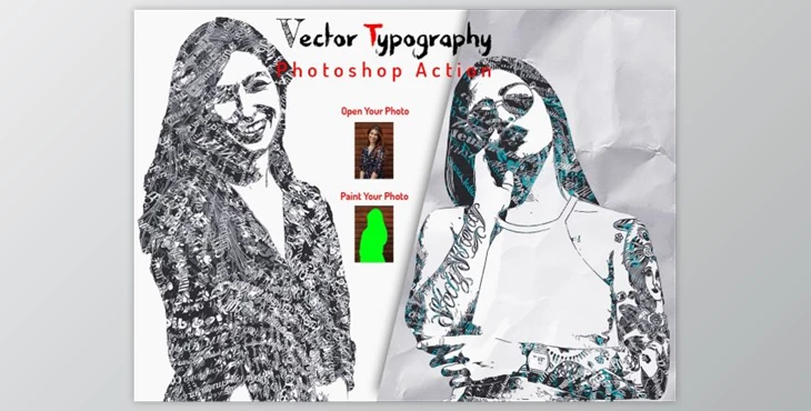 Download Vector Typography Photoshop Action By Studio Retouch