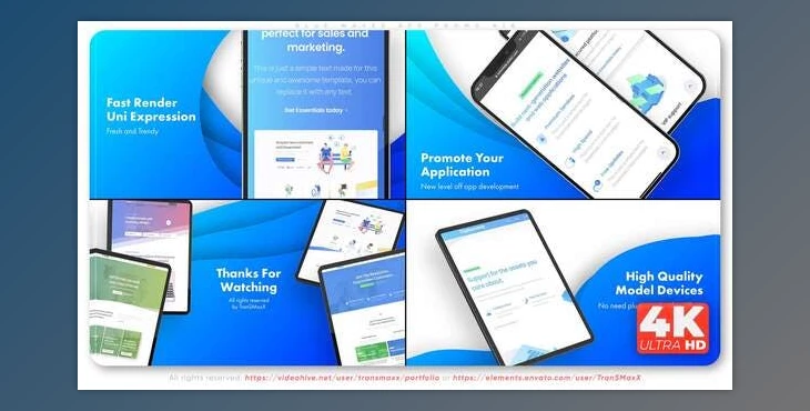 Download Blue Waves APP Promo A16 (Videohive 33355656) - AE Project