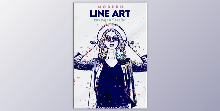 Download Modern Line Art Effect Photoshop Action By ridvanpars (Atn, Pat, Abr, pdf)