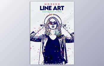 Download Modern Line Art <span class='badge badge-warning'>Effect</span> Photoshop Action By ridvanpars (Atn, Pat, Abr, pdf)