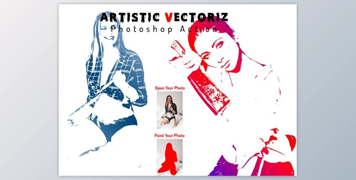 Download Artistic Vector Photoshop Action By Studio Retouch