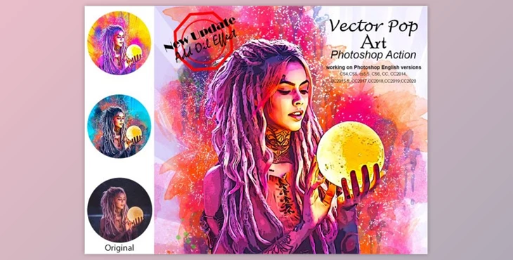 Download Vector Pop Art Photoshop Action By Studio Retouch